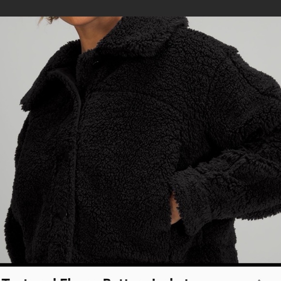 lululemon athletica Jackets & Blazers - Lululemon textured fleece button jacket
